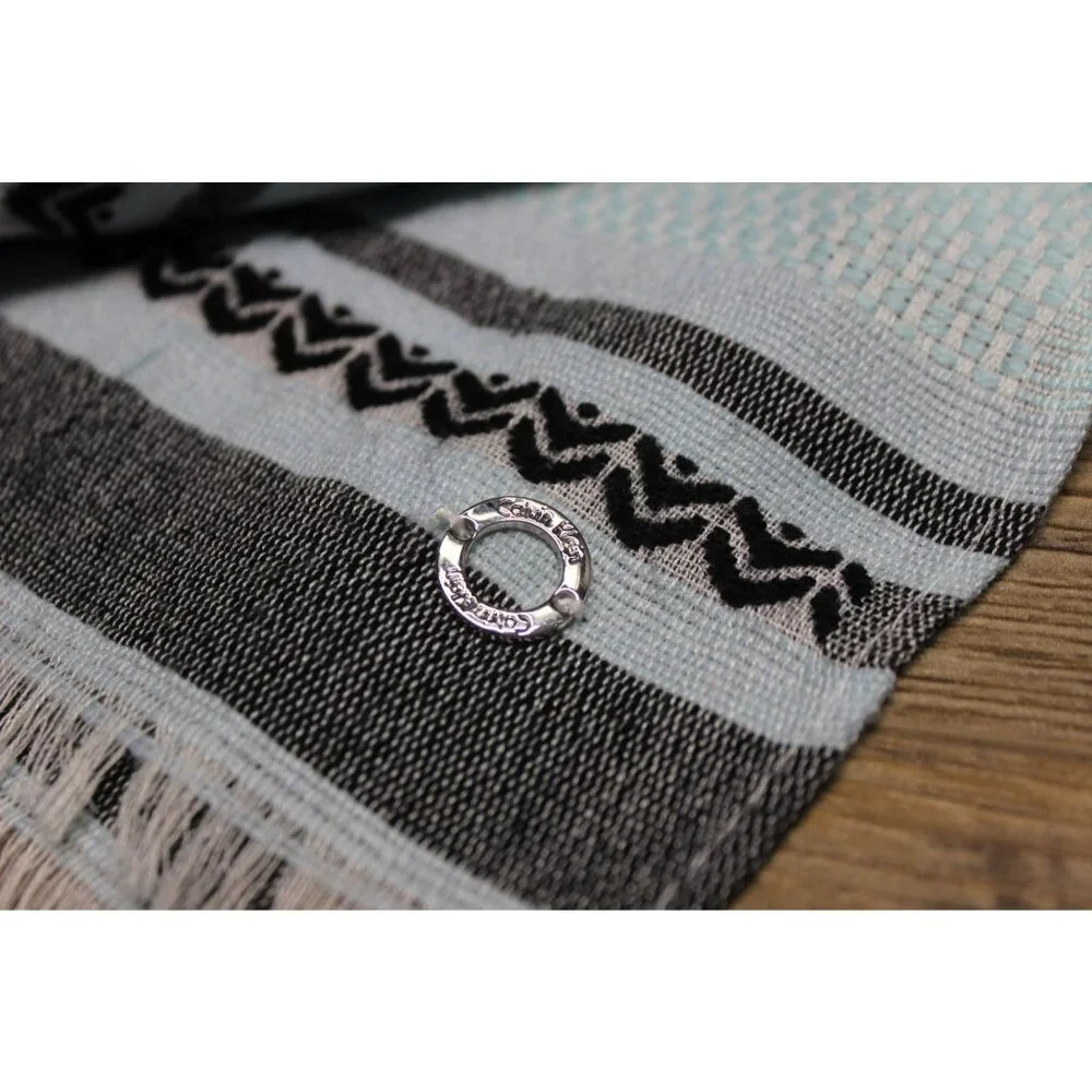 Calvin Klein‎ women's woven striped lightweight long wrap scarf